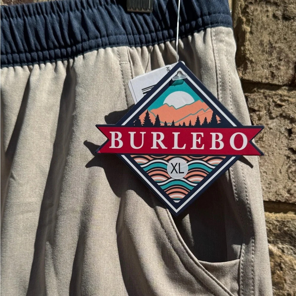 BURLEBO Tan Shorts with Liner - Picture 2 of 7